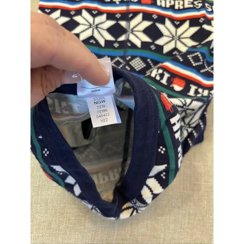 Hanna Andersson Size XL Dogs 100% Organic Cotton Ski Winter Snowflake Shirt